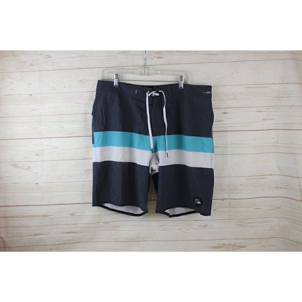 𝅺quicksilver Highline 34 DryFlght Men's Swim Trunks Board Shorts Water Repellan